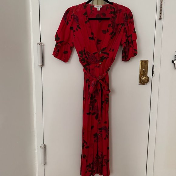 Beautiful Reformation Style Midi Dress - over dyed from top shop - Picture 4 of 6